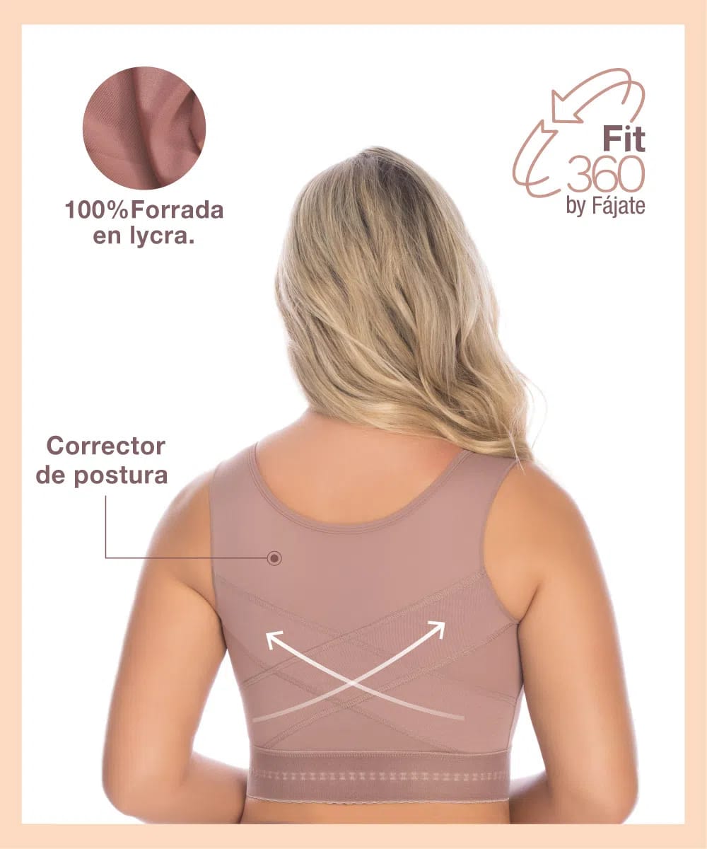 Fájate Colombia - Brasier para mastectomía, en spandex, con